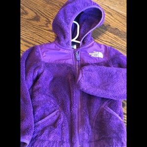 The North Face fuzzy hoodie