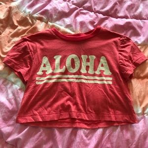 Aloha crop top