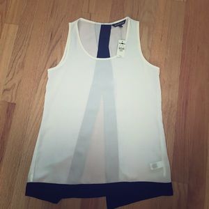 NWT Express Sleeveless Blouse with Open Back
