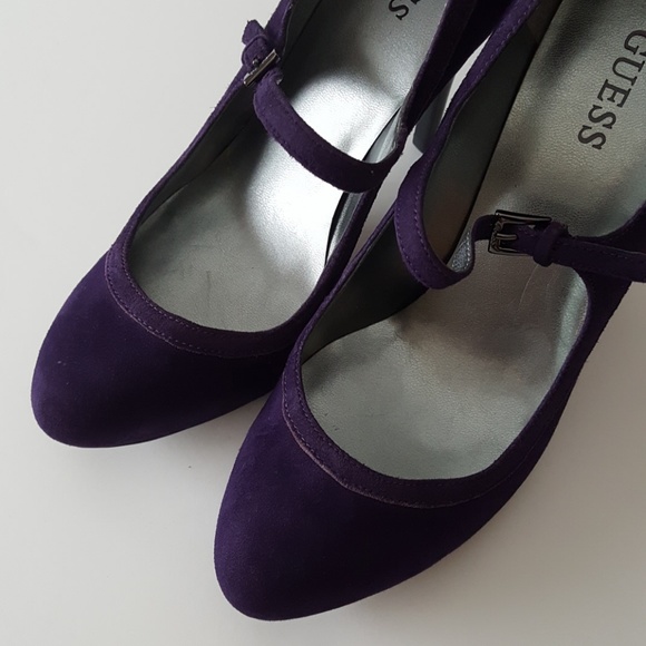 Guess Payne purple suede shoes US 8 - Picture 4 of 8