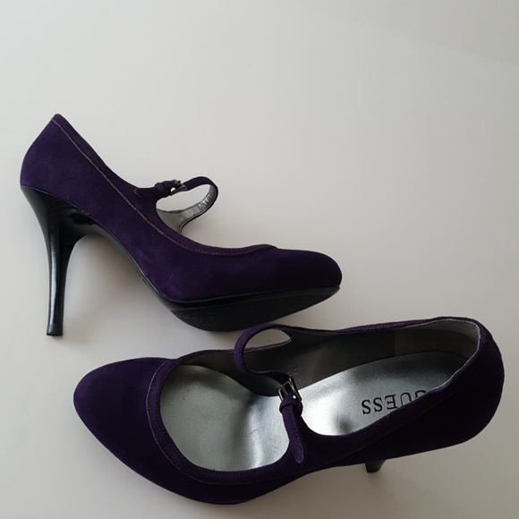 Guess Payne purple suede shoes US 8 - Picture 7 of 8