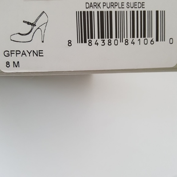 Guess Payne purple suede shoes US 8 - Picture 8 of 8