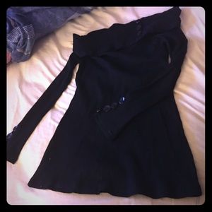 🔴 Off the shoulder black long sleeve shirt