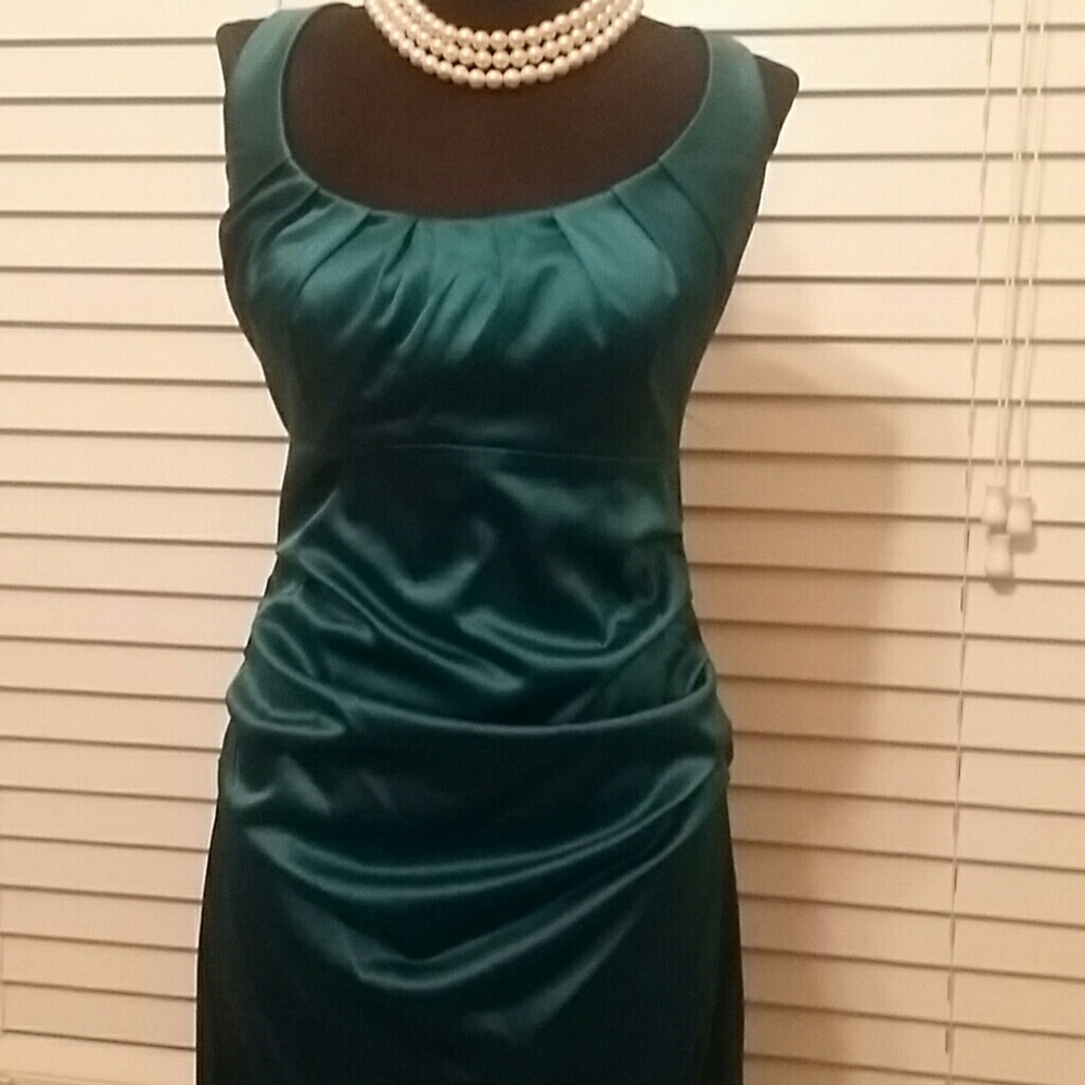Teal cocktail dress