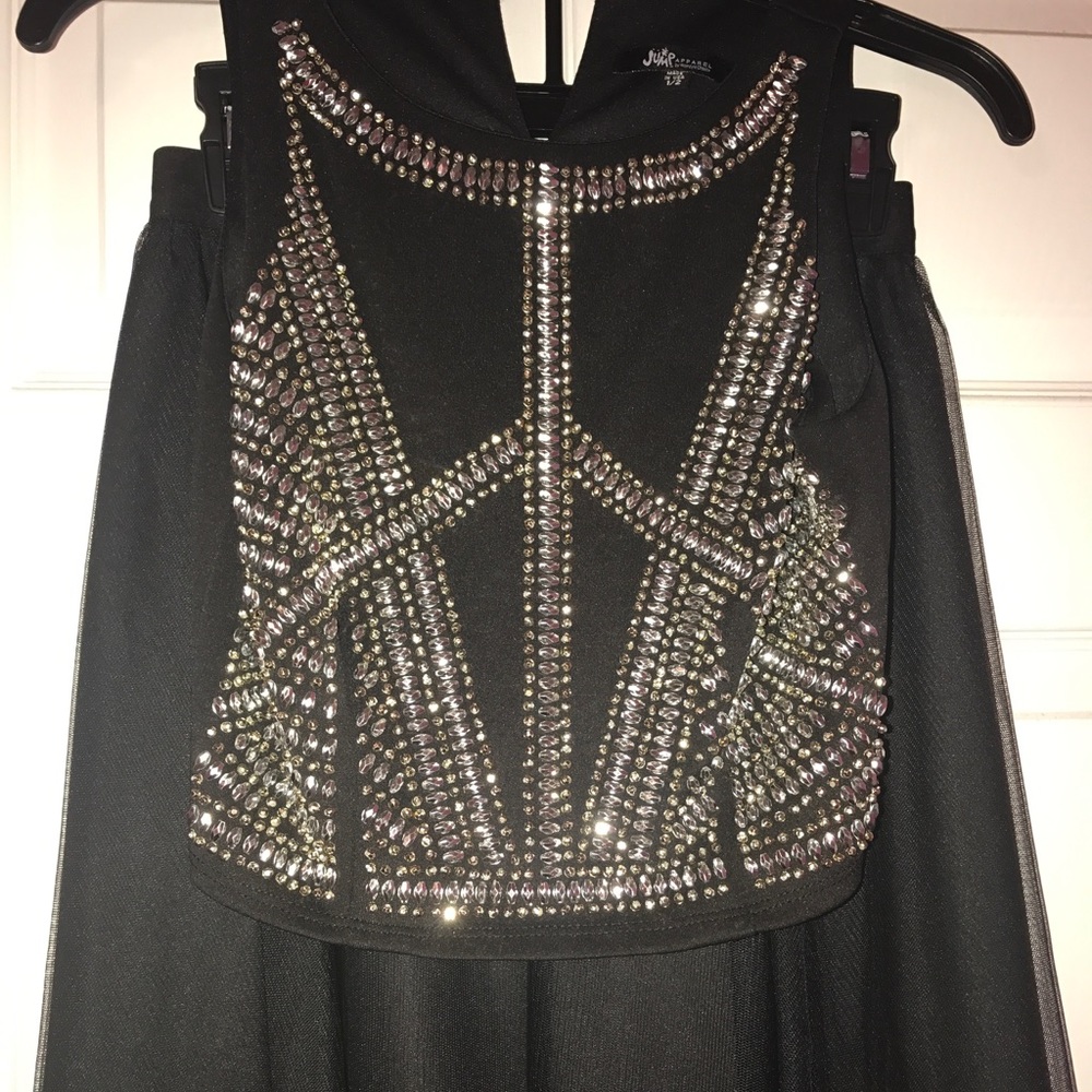 Black Two Piece Homecoming Dress