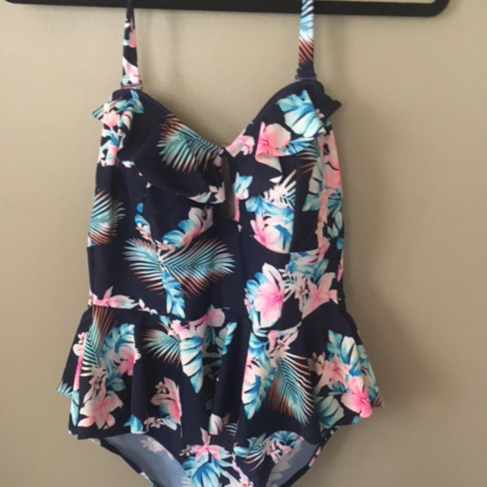 Forever 21+ Peplum Swimsuit