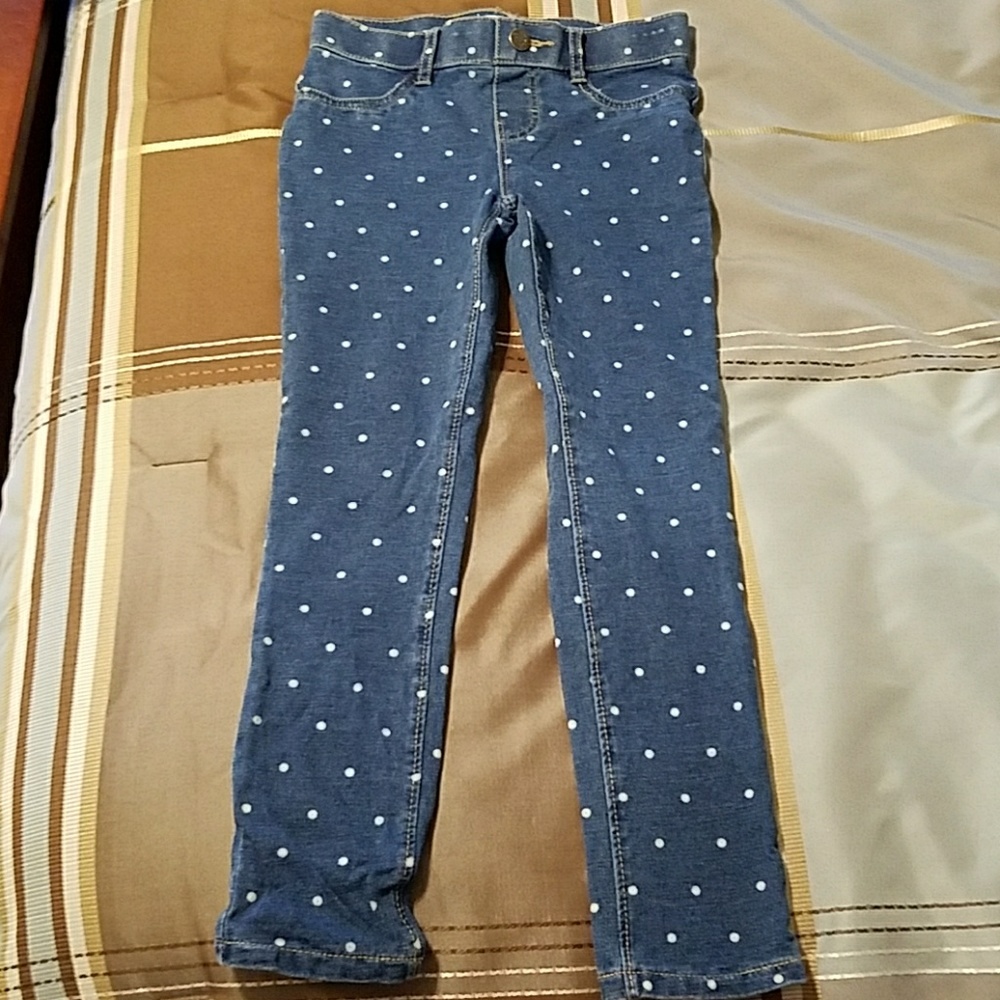 Girls Polka Dot Jeggings