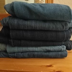 Batch of 6 Designer Jeans all fit size 10/30