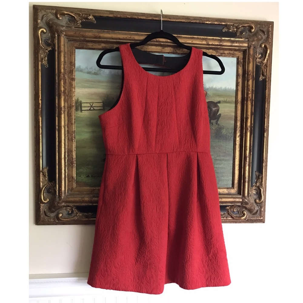 Anthropologie Moulinette Soeurs Red Mini Dress 8
