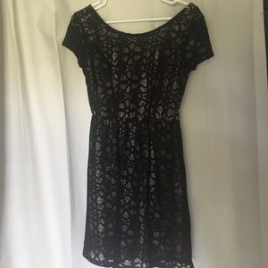 Black lace dress