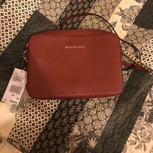 New Michael Kors burgundy crossbody