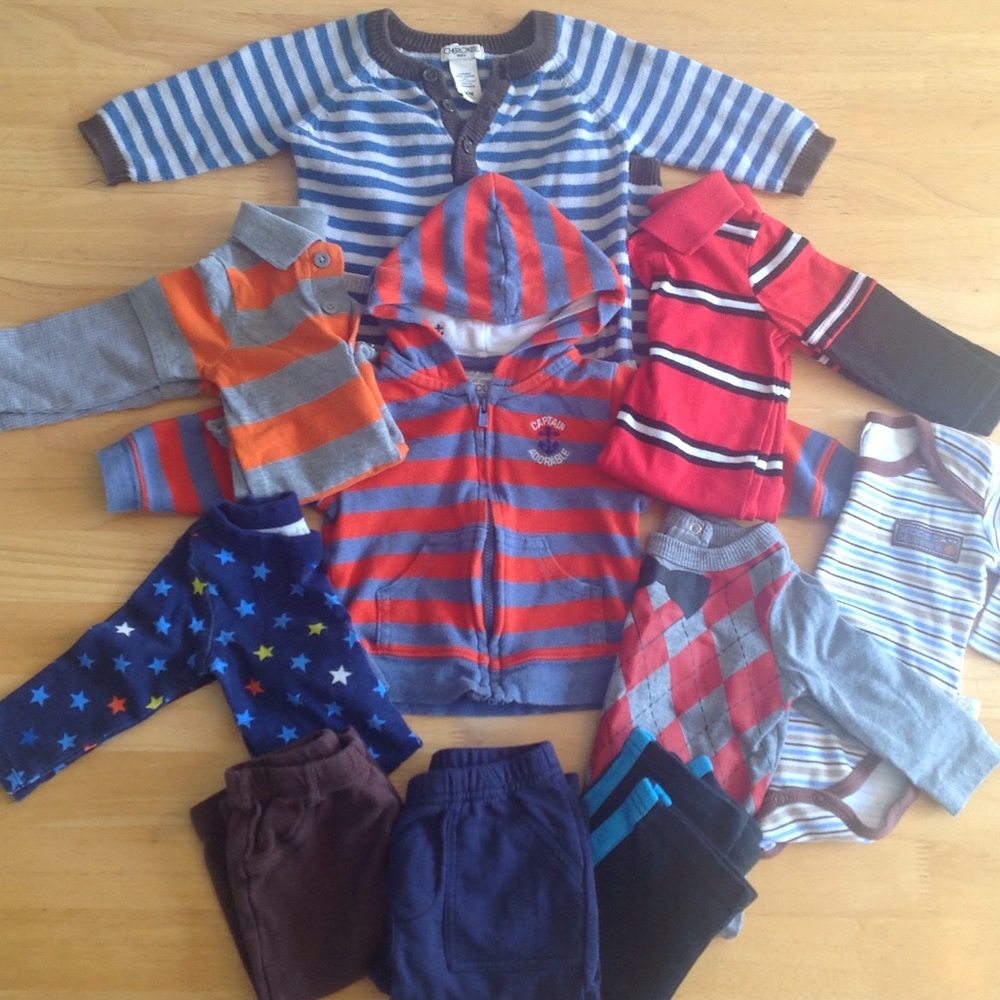 🎉SALE 10 piece Baby Boy Long Sleeve +Pants Bundle