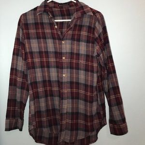 BRANDY MELVILLE burgundy flannel