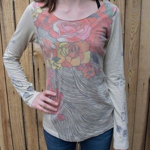 Express Faded Rose Long-Sleeve