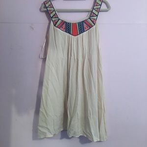 trendy beige dress with detailing