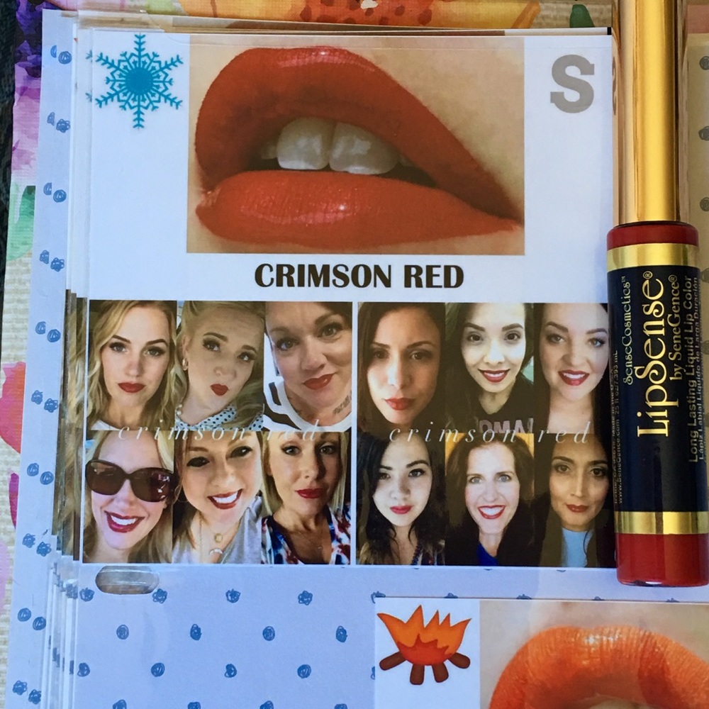 Crimson Red Lipsense Lipstick