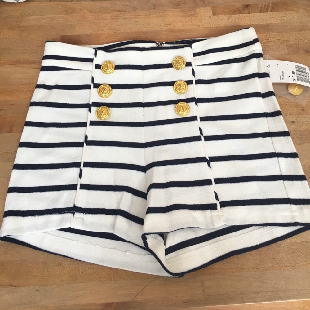 Forever 21 Striped Nautical Shorts
