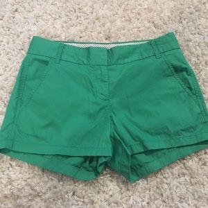Green J. Crew shorts