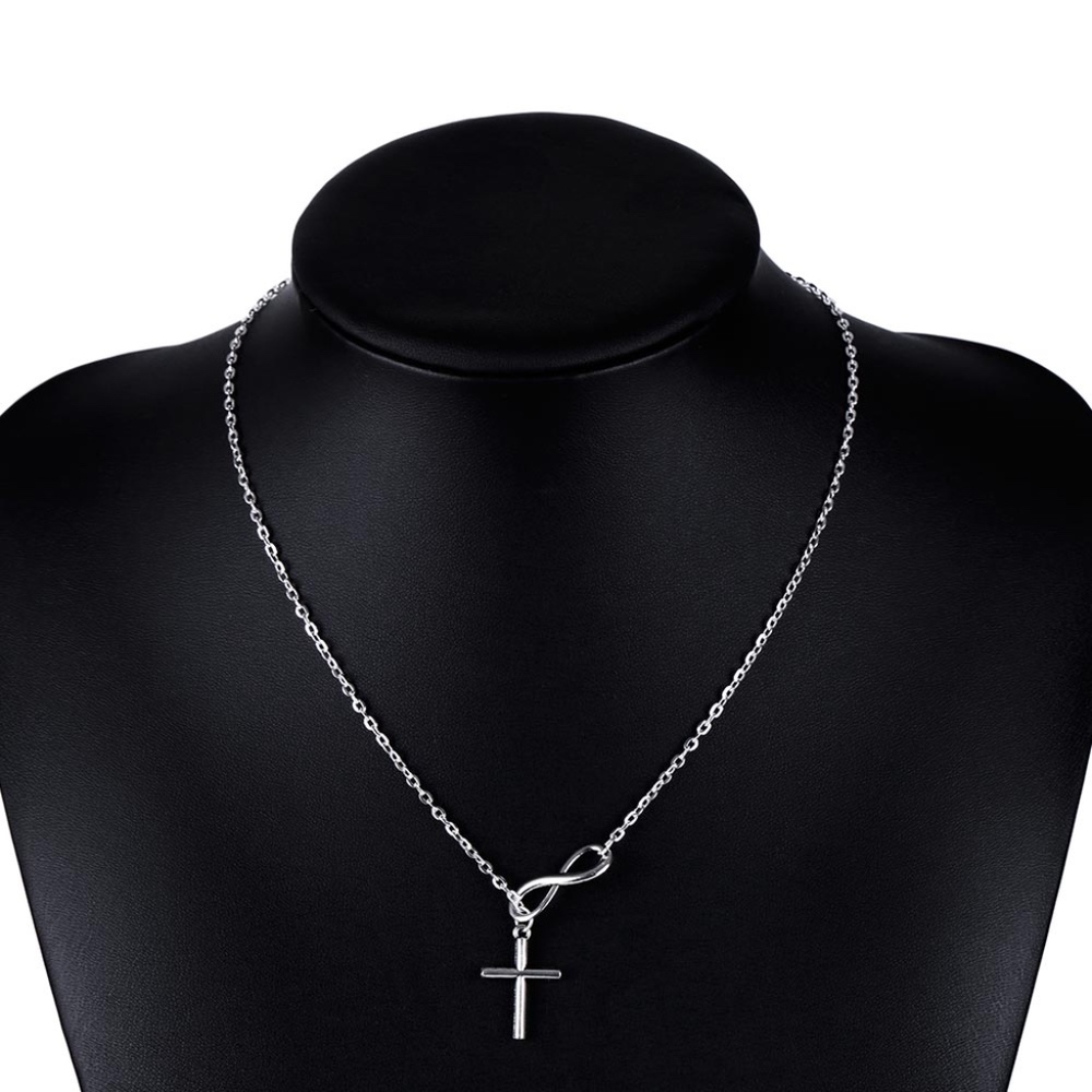 Cross Infinity Necklace - Picture 2 of 4