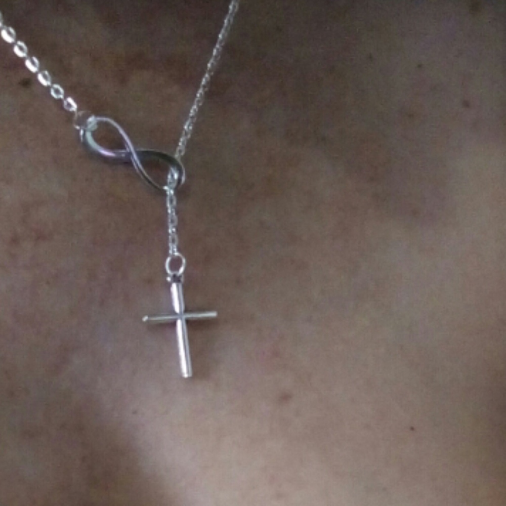Cross Infinity Necklace - Picture 3 of 4