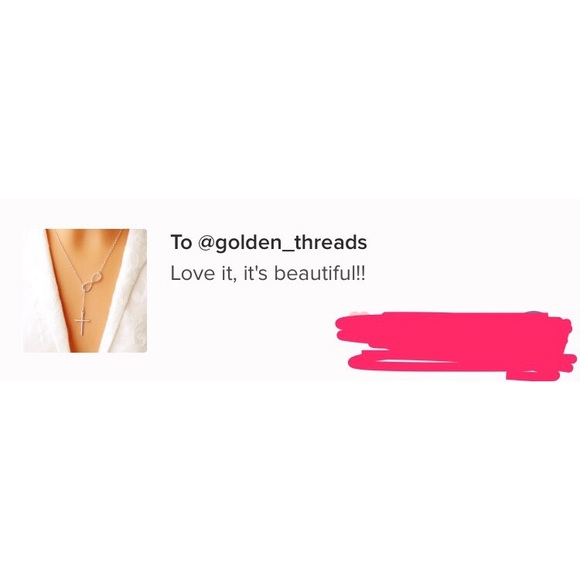 Cross Infinity Necklace - Picture 4 of 4