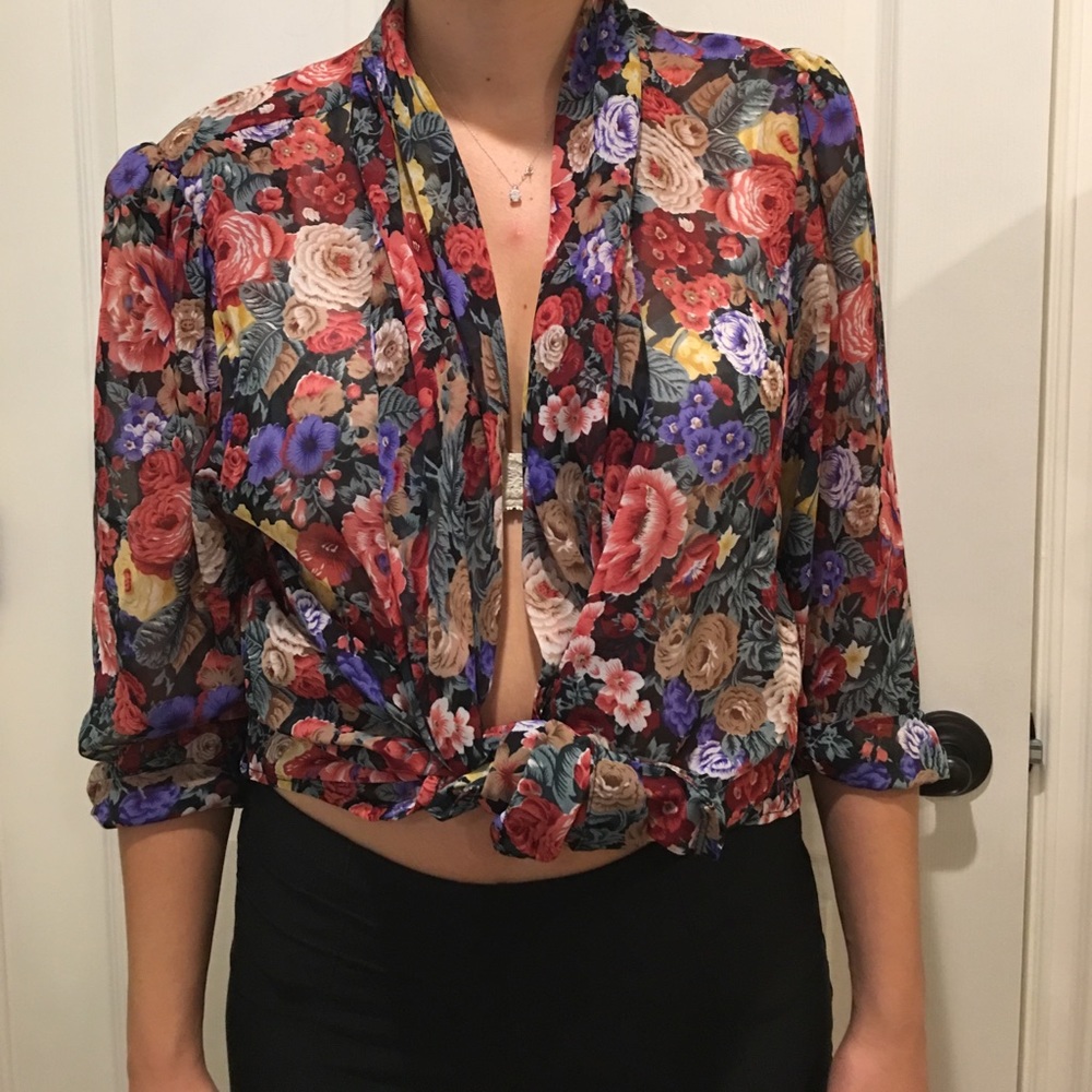 Vintage floral top