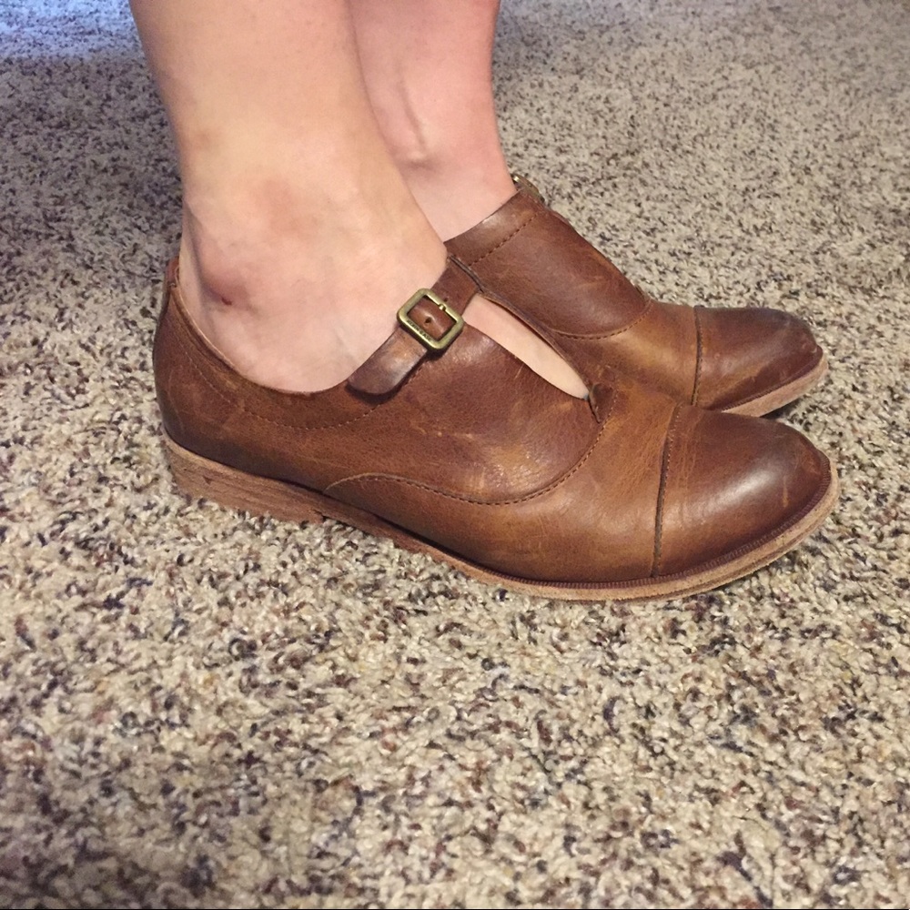 Kork ease leather oxfords