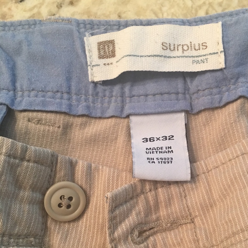 Mens GAP khaki pinstripe pants