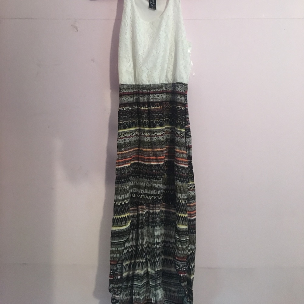 tribal print maxi dress