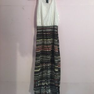 tribal print maxi dress