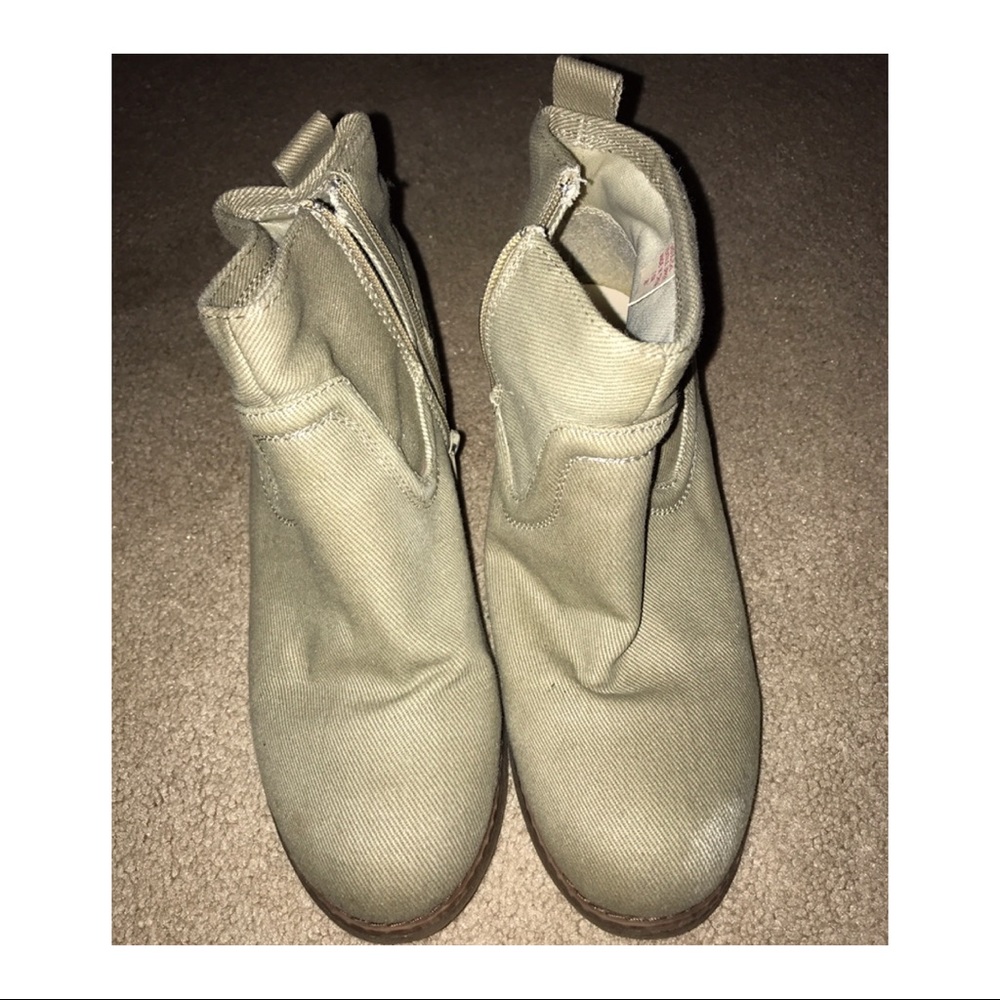 Tan booties