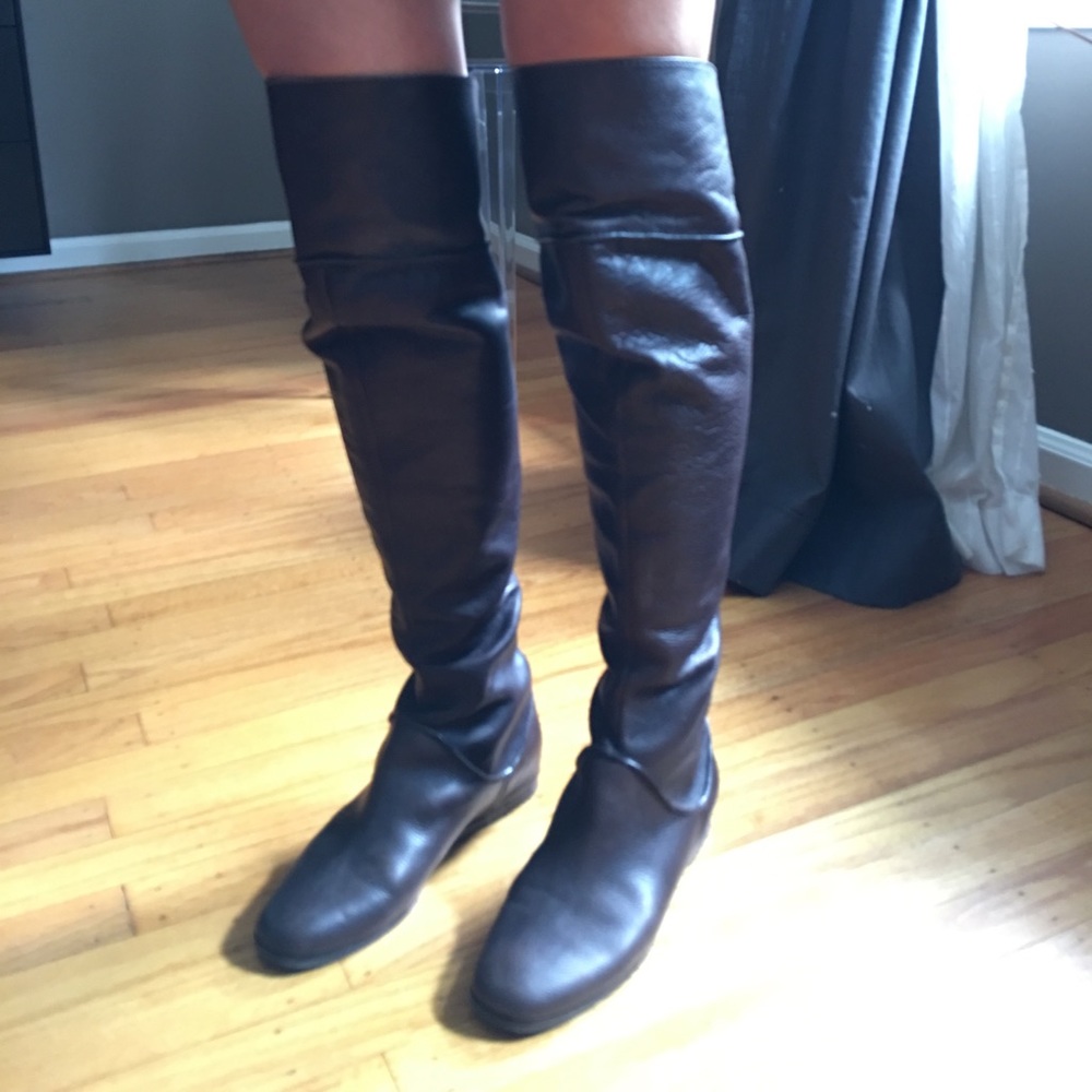 Via Spiga over the knee leather boots