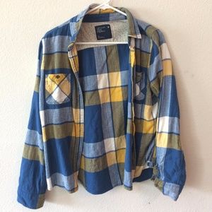 American Eagle Boyfriend Plaid Shirt