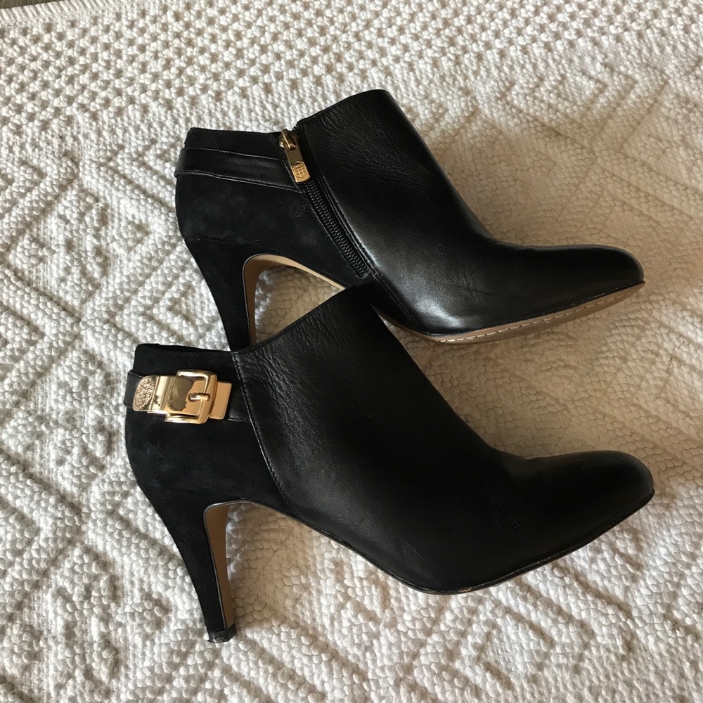 Vince Camuto Leather and Suede Booties