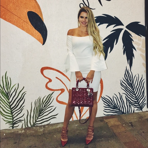 Bell sleeve, off shoulder dress - Picture 2 of 3