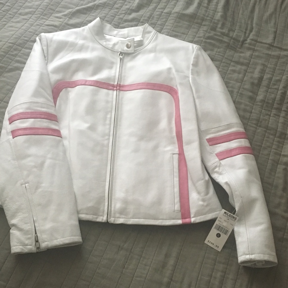 Leather Jacket Sz L