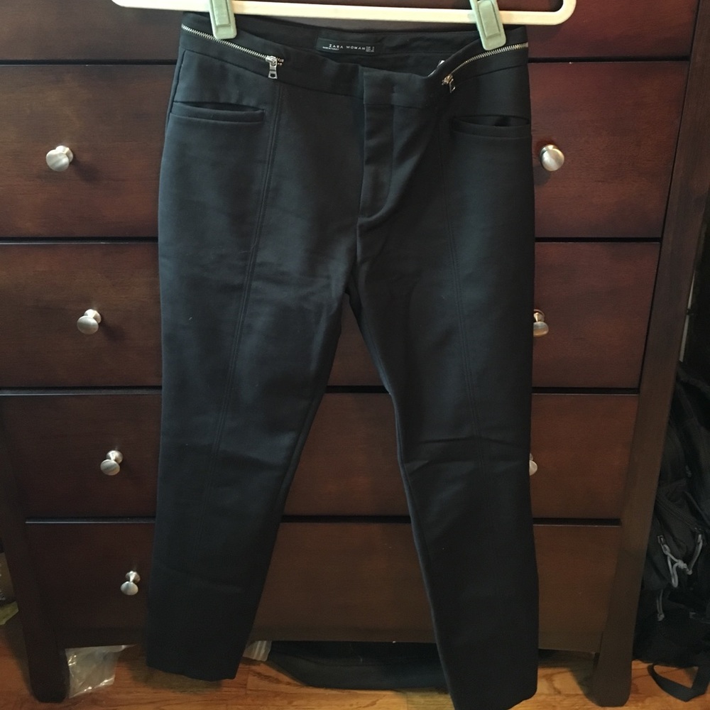 Trendy Zipper Top Pants from Zara Woman