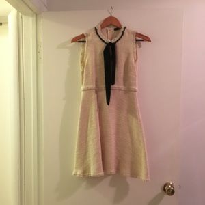 white dress with bow