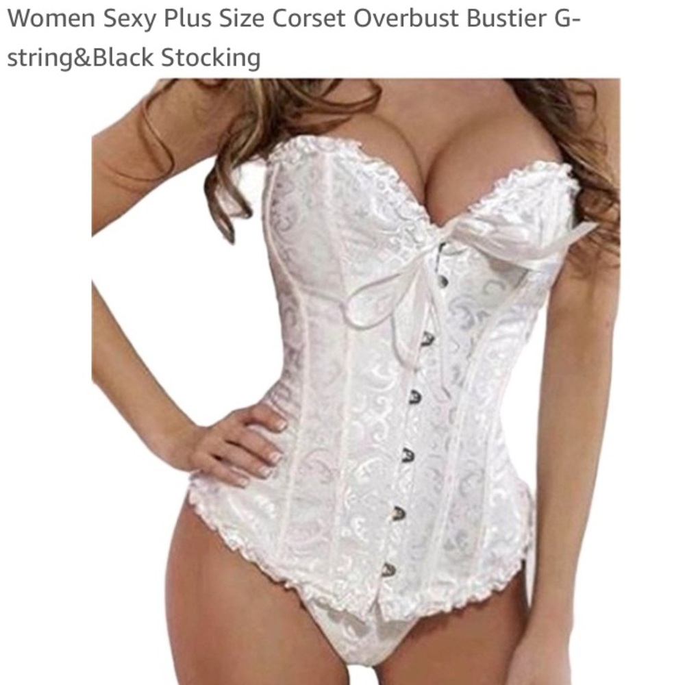 White corset for wedding dress