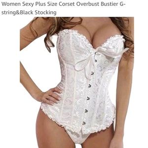 White corset for wedding dress