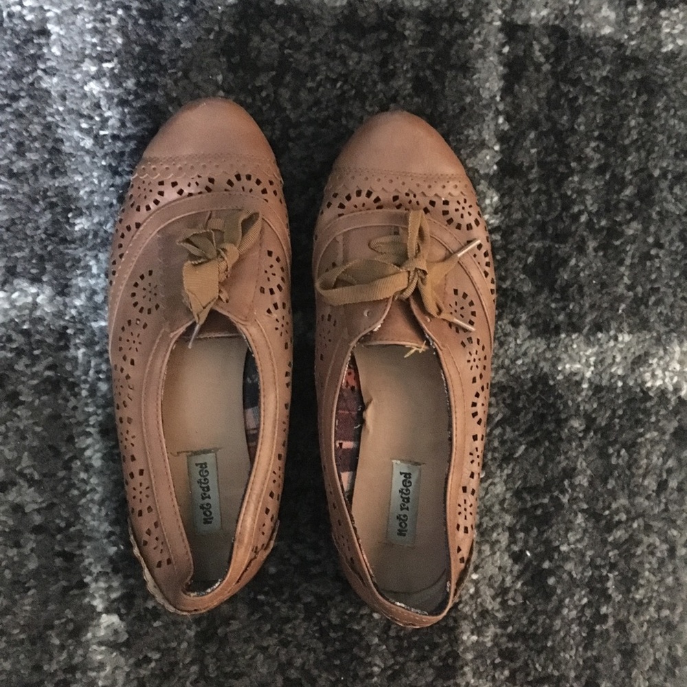 brown Not Rated slip on shoes