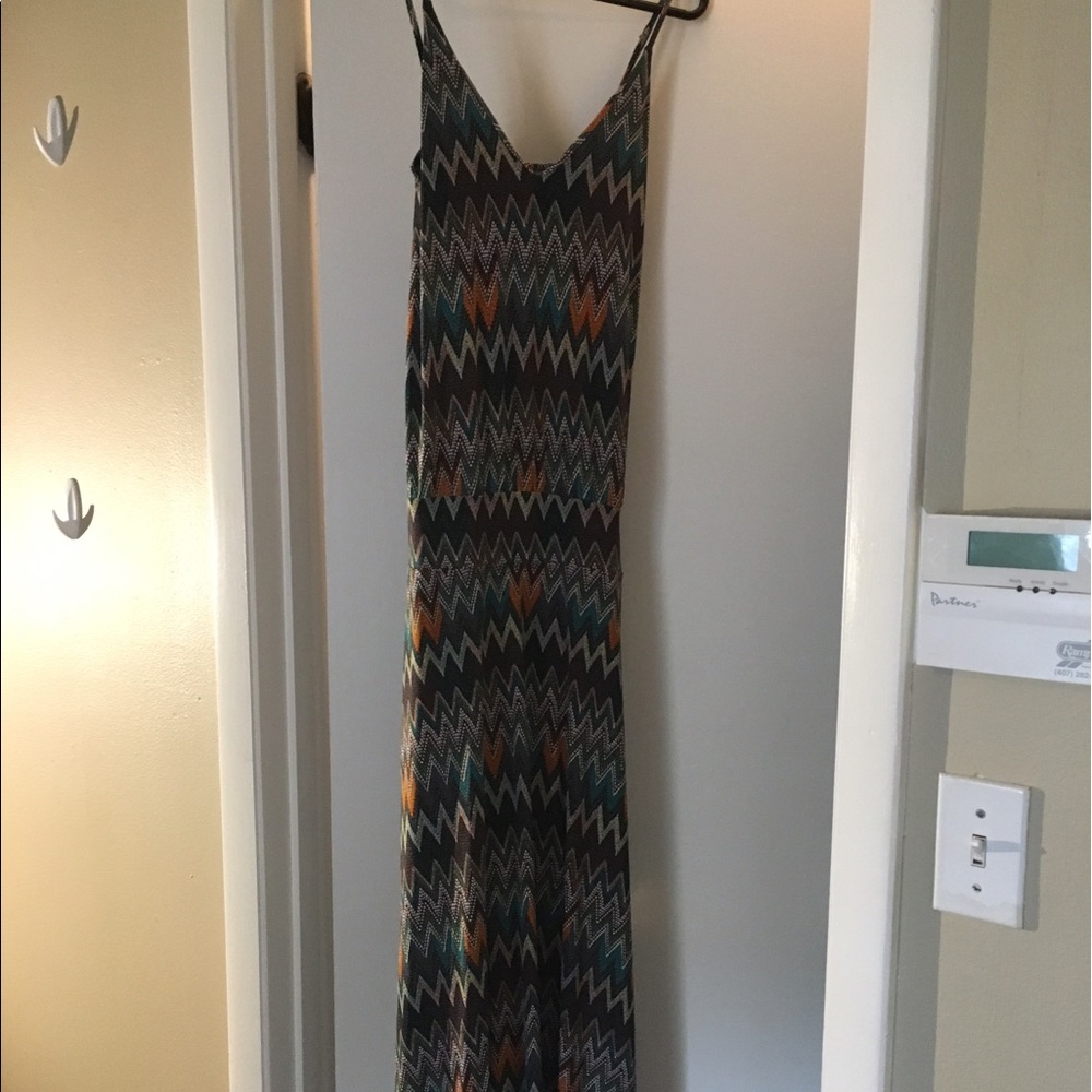 Chevron-Print Maxi