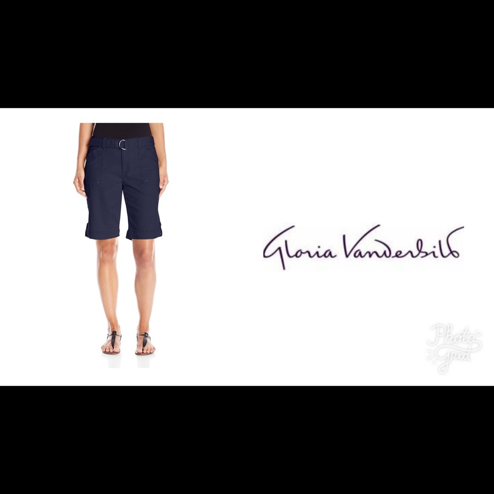 Gloria Vanderbilt Sierra Twill Short with Belt
