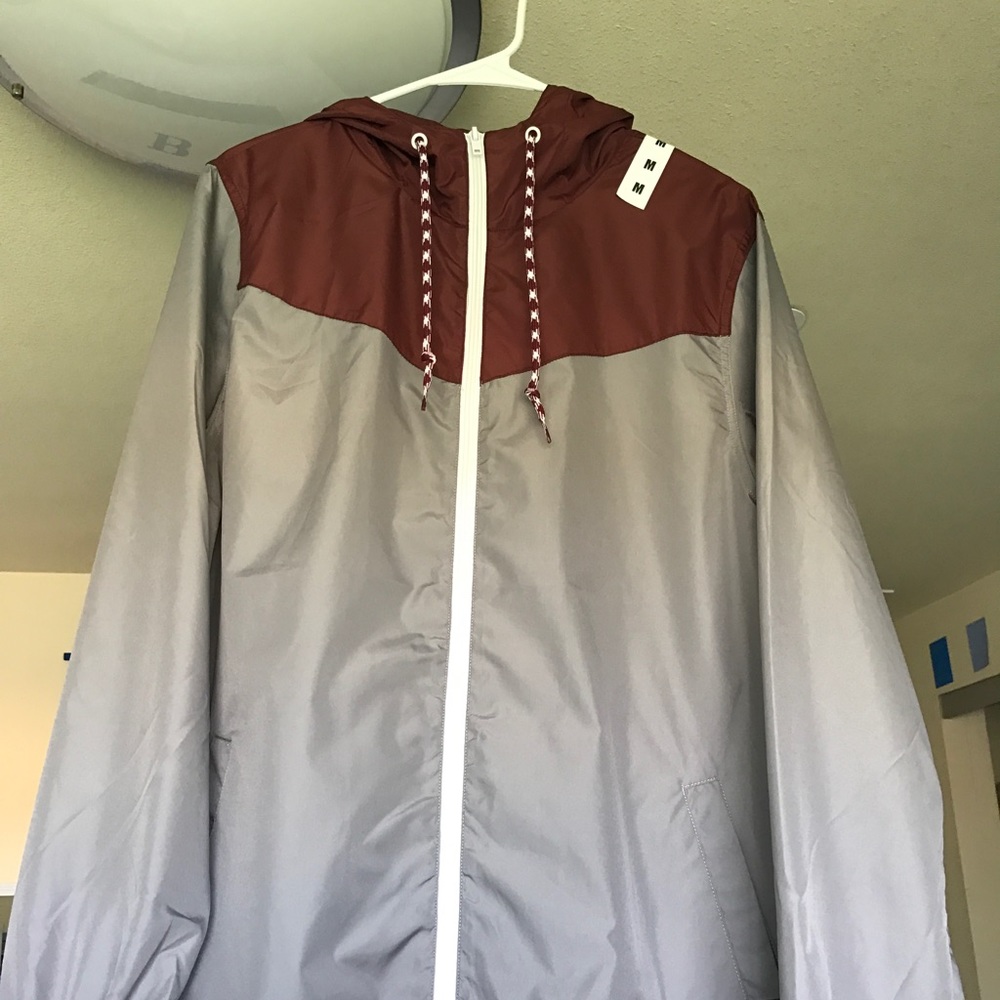 Red & Grey WindBreaker | Zine