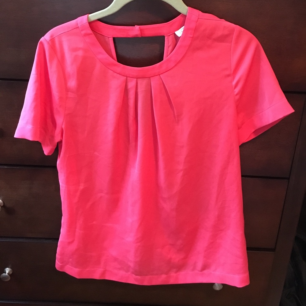Open Back J.Crew Factory Tee in Pink