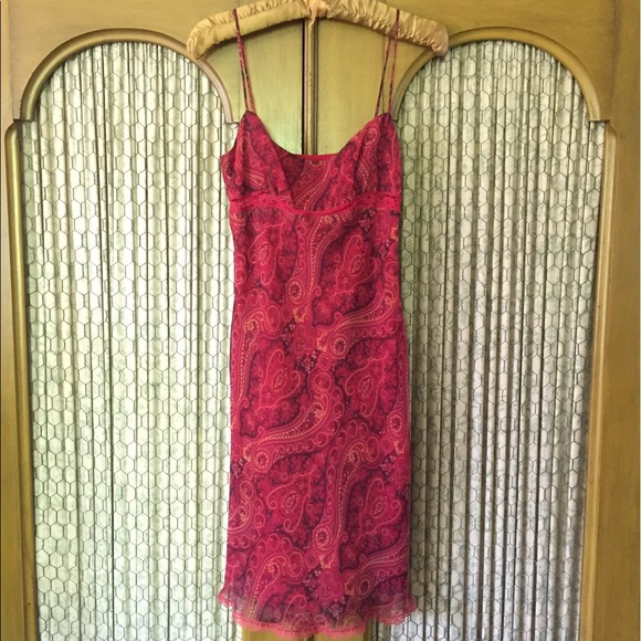 Red Paisley Spaghetti Dress ❤️ - Picture 8 of 8
