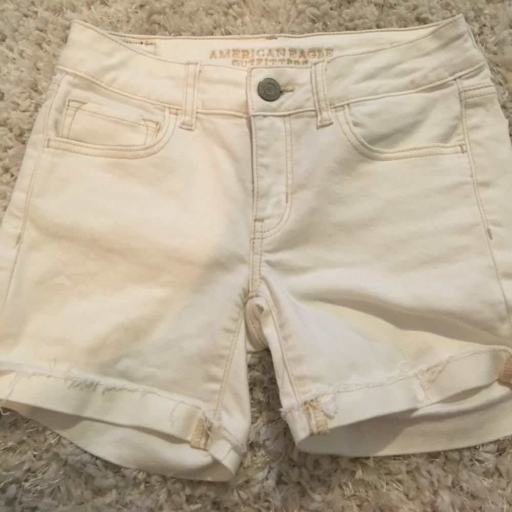 Cream shorts