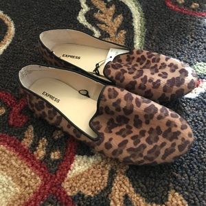 Express Leopard Loafers