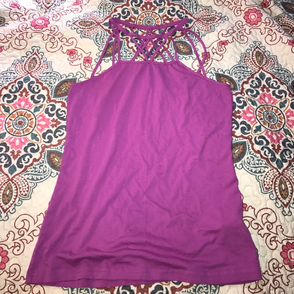 Strappy workout tank