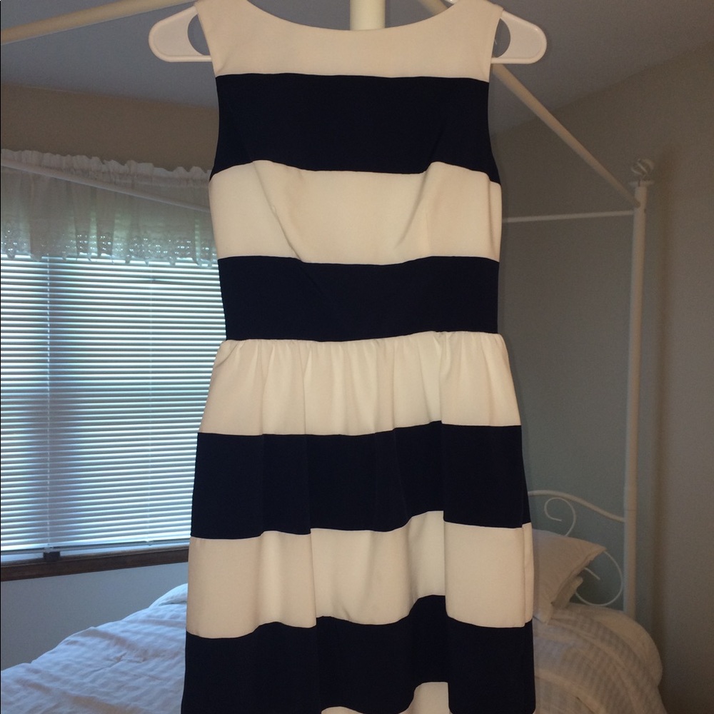 👠Final Sale👠Navy Blue Striped Dress